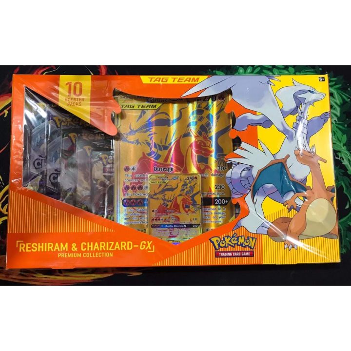 Opening a Pokemon Reshiram & Charizard - GX Premium Collection Box