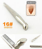 1Pc 16 # SKB050หนังแกะสลัก Stamper Emboss พิมพ์ Punch Tool - Edger Creaser Groover Skiver Beveler Awl Slicke