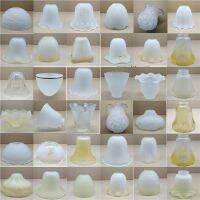 Glass Lampshade E27 Transparent Lamp Shade Lampshade Hole Ceiling Fan Lights Table Lampshade Wall Lamp Hanging Lampshade Shell Lamp Accessories