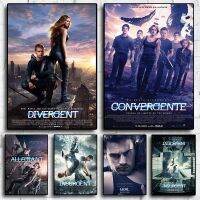 ยุโรปอเมริกันคลาสสิกภาพยนตร์ Divergent ผ้าใบพิมพ์โปสเตอร์ Living Art Wall Decor รูปภาพ Gifts