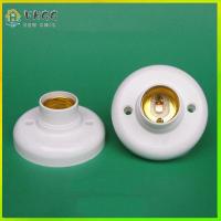 VHGG 1/5PCS Ceiling Plastic White E27 Lamp Base Screw Light Bulb Holder Round Socket