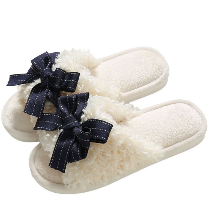 winter-plush-slippers-female-fashion-lady-web-celebrity-bowknot-girl-heart-a-word-fluffy-slippers-to-keep-warm-home-drag