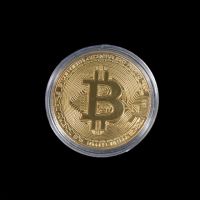 ของที่ระลึกชุบทองสร้างสรรค์เหรียญ Bitcoin สะสมของขวัญที่ดีบิตเหรียญคอลเลคชั่นศิลปะเหรียญทองเหรียญที่ระลึกทอง