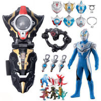 TEGA Ultraman Shapeshifting Robot Spark Summon Device Tetas Style Horse Light Decoration Ring Doll Deformation Toy Set