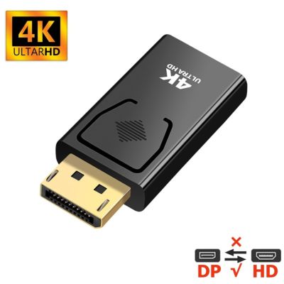 4K DisplayPort to HDMI compatible Adapter Converter Display Port 1080P Male DP to Female HD TV Cable Adapt Video For PC TV Cable