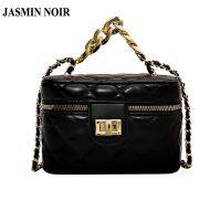 Jasmin Noir กระเป๋าสะพายข้าง หนัง PU ใบสั้น ทรงกล่อง ขนาดเล็ก น่ารัก สําหรับผู้หญิง