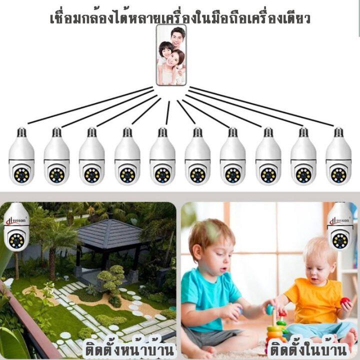 ซื้อ-1-แถม-1-ใหม่-5-0ล้านพิกเซล-ชัดจริง-กล้องวงจรปิด-wifi-กล้องหลอดไฟ-ip-camera-หมุนได้360-ไม่มีจุดบอด-ภาพสีคมชัด-เสียงพูดไทยได้