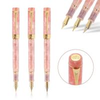 Business JinHao 100 Acrylic Fountain Pen Color Spin Golden Arrow Peacock Orchid 0.5mm Nib Fude Calligraphy Office Supplies Pen  Pens