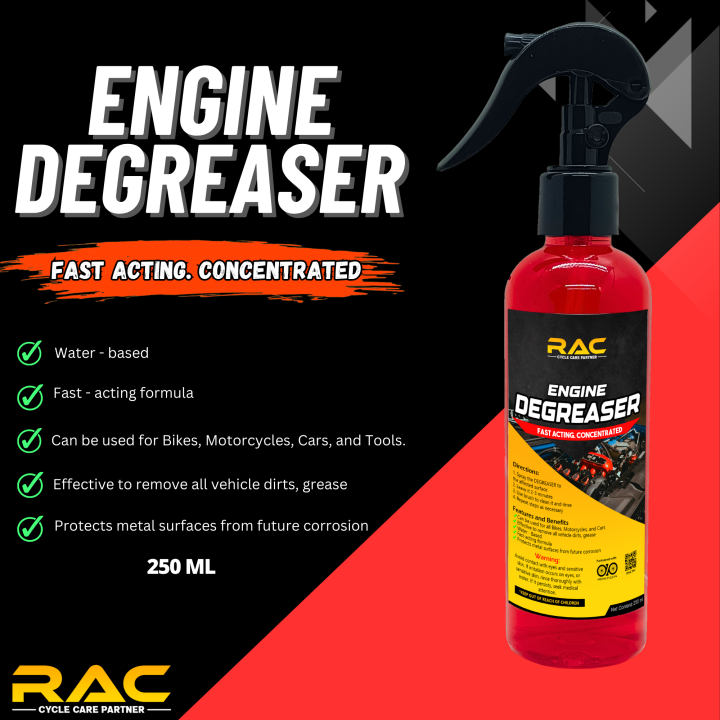 RAC Engine Degreaser / Engine Cleaner / Grease Remover 250ml Lazada PH