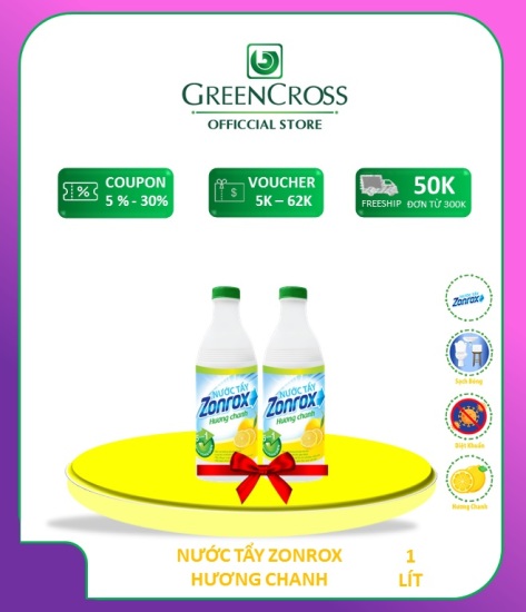 Nước tẩy màu axo can 5 lít - tặng thêm 2 chai nước tẩy trắng zonrox 1 lít - ảnh sản phẩm 5