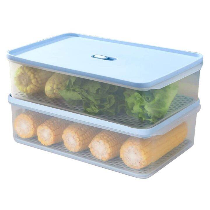 {storage home] Fruit Containers For Fridge Stackable Food Storage