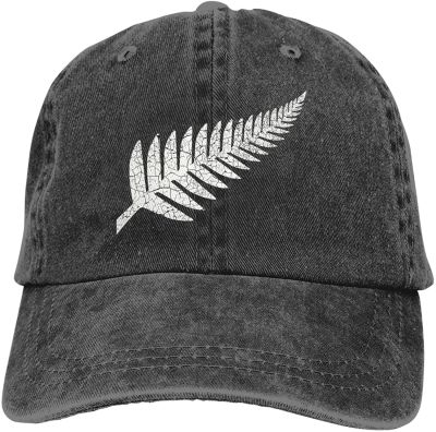 New Zealand Maori Fern Sports Denim Cap Adjustable Unisex Plain Baseball Cowboy Snapback Hat