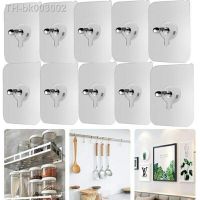 ♚ 10pcs Adhesive Screws Wall Mount Hanging Nails No Drilling Screw Sticker Photo Frame Hanger for Bathroom Kitchen Storage Picture