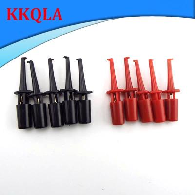 QKKQLA Mini Single Test Hook Clip Test Probe for Electronic Testing IC Grabber Round Crocodile Electric Clip