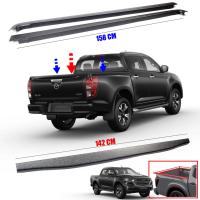 กันรอยขอบกระะบท้าย กันรอยฝาท้ายกระบะ รุ่น มาสด้า MAZDA BT-50 BT50 ปี 2021 - 2022 สีดำด้าน 3 ชิ้น