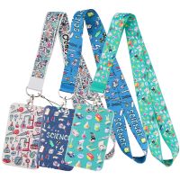 【CW】 LB2766 Science Keychain Straps Rope Chemistry Neck ID Card USB Badge Holder Lanyard Student Teacher