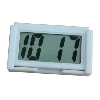 ：》{‘；； Car Interior Time Display Clock Button Battery Powered Clock Stick-On Mini Clock For Home Kitchen Bathroom