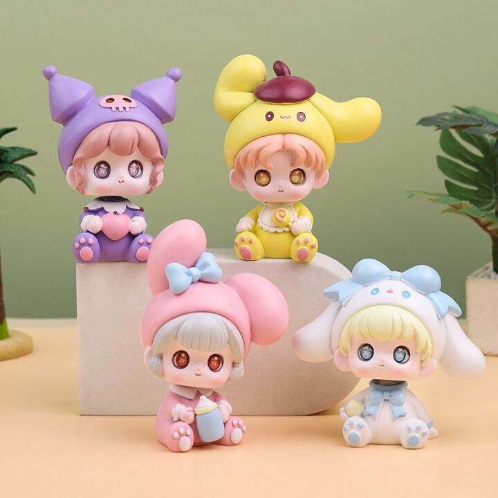 Kuromi Car Bobblehead Doll Melody Figure Dolls Car Ornament Toys Cute