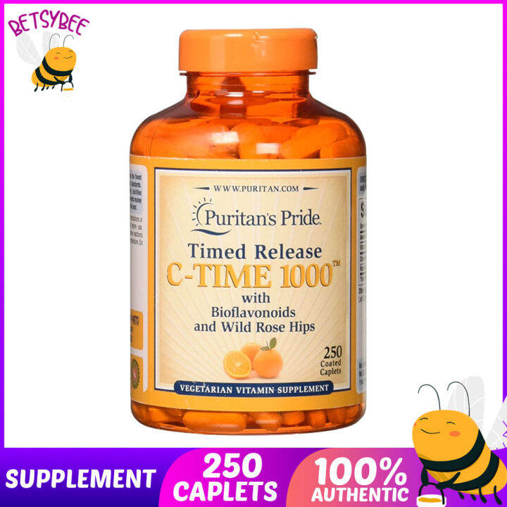 Puritan's Pride Vitamin C CTime 1000 mg with Bioflavonoids Wild Rose
