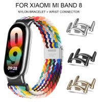 :{“》 -- สายรัดเดี่ยวสำหรับ Mi Band 8ยางยืดถักไนลอนแบบปรับได้สายรัดข้อมือสำหรับอุปกรณ์เสริม Miband8 Miband 8