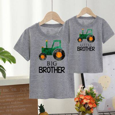 [COD] car big brother little childrens short-sleeved top European and foreign trade