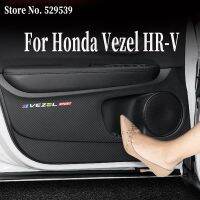 【LZ】✳  Painel da porta do carro adesivo protetor anti-kick tapete interior decoração Kick Pad para Honda Vezel HR-V HRV 2013 2014 2015 2016 2020