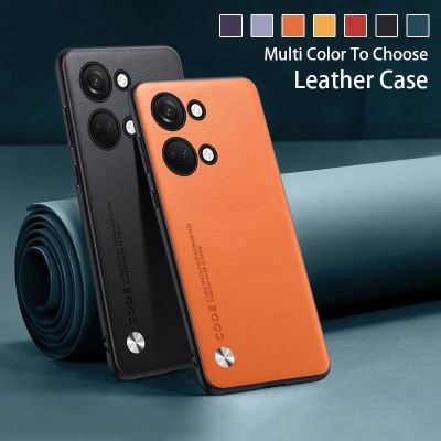 เคสสำหรับ OnePlus Nord 3 Ace 2V Ace2V Nord3 1+ Nord CPH2491 5G เคสโทรศัพท์2023ฝาหลังเคสกันกระแทกมือถือหนังแบบเรียบง่ายนิ่มแฟชั่นขอบ TPU ทั้งหมดมีสีทึบ