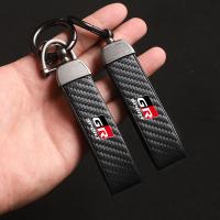 ✔✓┅ New High-Grade Carbon Fiber Leather Car KeyChain For GR GAZOO RACING Toyota Hilux Corolla Prius Avensis Auris Rav4 Car KeyChain