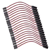 【HOT SALE】 AUGIENB mall CSS 20 Pcs รีโมทคอนโทรลหญิงชาย Servo Extension Cable Lead