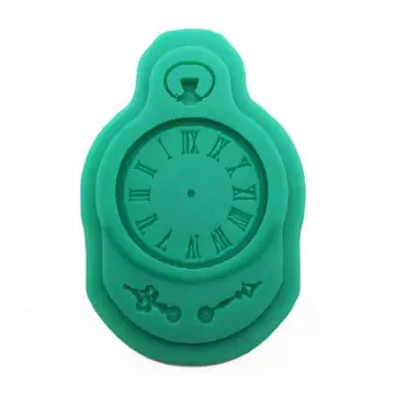 MAXG Watch Shaped DIY Home Decoration Handmade Craft Crystal Glue Clock  Resin Mould Casting Mold Silicone Mold