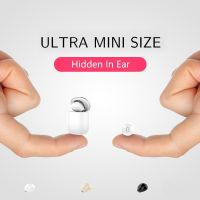 MINI X20 Ultra Mini Wireless หูฟังเดี่ยวซ่อนบลูทูธขนาดเล็ก6ชั่วโมงปุ่มเล่นควบคุมหูฟังเคสชาร์จ