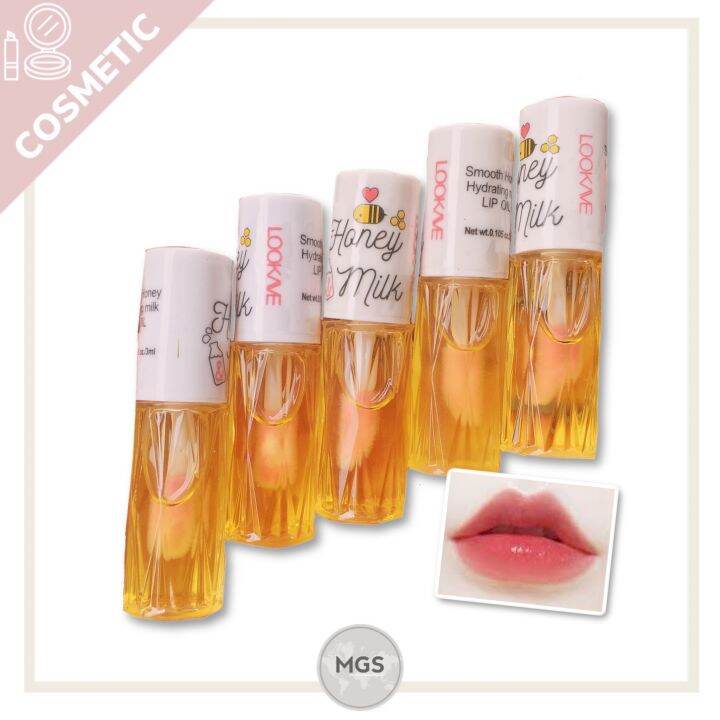 [ Per Pc ] HONEY MILK LIP OIL Magic Liptint Lip Oil Honey Milk LK32L Lazada Indonesia