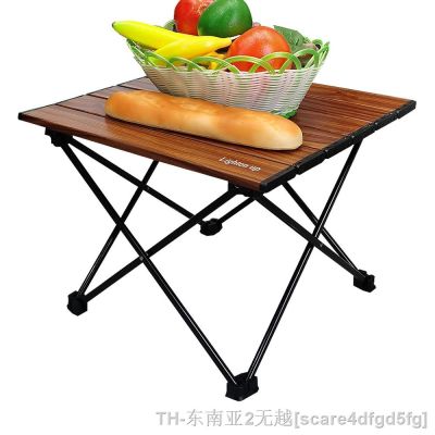 hyfvbu✠◎  Camping Table Backpacking Folding Garden Tables with Carry Outdoor Travelling Beach Desk
