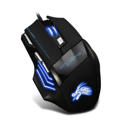 USB Wired Gaming Mouse 5500DPI LED Optical 7 Buttons Gamer Computer Mice for Computer Laptop Desktop PC