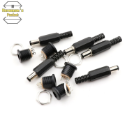 VON 10 chiếc đầu nối phích cắm điện một chiều đầu đực 5.5mm x 2.1mm ổ cắm