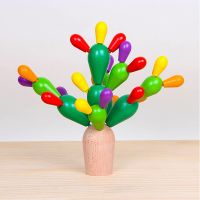 toys for Early Education Wooden Balancing Cactus Toy Removable Building Blocks for Baby Kids Developmental Intelligence Toy