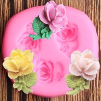 Rose Flower Silicone Mold Wedding Cake Decorating Tools Cupcake Topper Fondant Molds Candy Polymer Clay Chocolate Gumpaste Mould Bread Cake  Cookie Ac