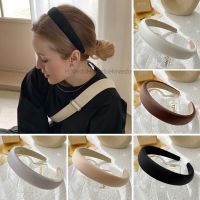 【CW】 Fashion Color Wide Hair Bands Elastic Band Thicken Headband Hoop Korean Accessories for