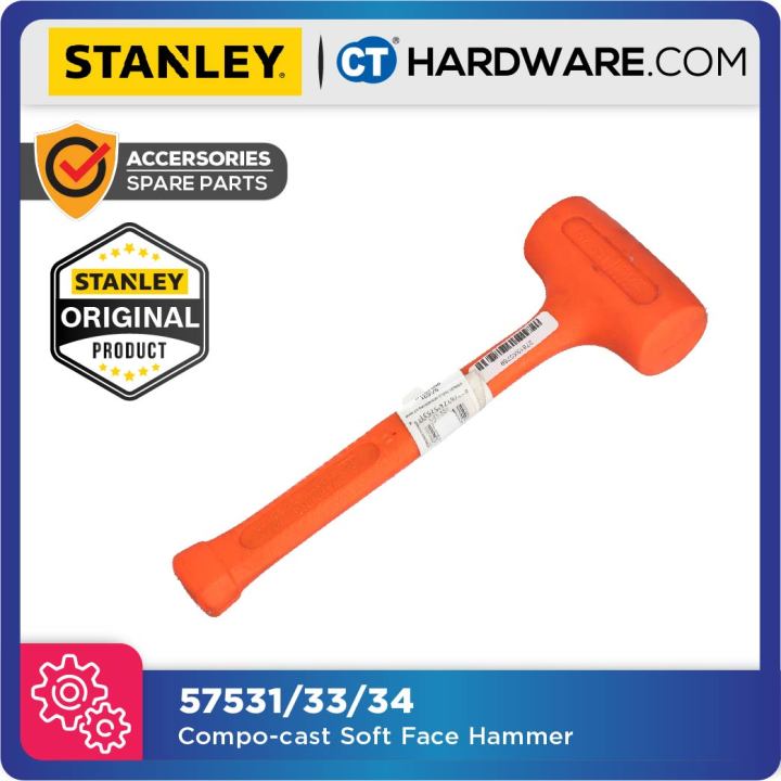 Stanley 57-533 Compo-Cast Standard Soft-Face Hammer, 42 oz.