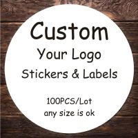 【CW】 100 PCS Custom Stickers Logo Packaging Labels Personalized Name Party Wedding Birthday Design Your Own Sticker