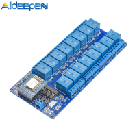 [ของแท้100%] Aideepen 5V 12V 16ch โมดูลรีเลย์ Wifi Onboard ESP8266WIFI โมดูล