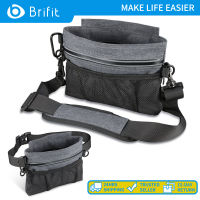 Brifit กระเป๋ารักษาสุนัขกระเป๋าใส่ของสัตว์เลี้ยงแบบพกพา,กระเป๋าคาดเอวสำหรับฝึกสุนัขกระเป๋าคาดเอวแบบปรับได้กระเป๋าพาดไหล่ถอดกระเป๋าด้านในผ้าออกซ์ฟอร์ด