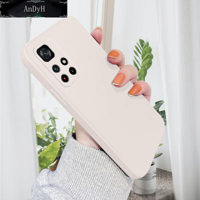 AnDyH Casing Case For Xiaomi Poco M4 Pro 5G Redmi Note 11 5G Case Soft Silicone Full Cover Camera Protection Shockproof Rubber Cases