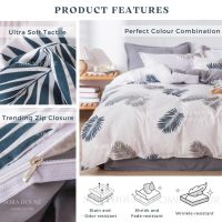 [BAF#1✨] Premium Fitted Bedsheet Set with Quilt Comforter Cover 3in1 Super Single 4in1 Queen Pillow Case Cadar keliling