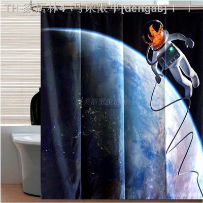 【CW】✎卍₪  The space walk Personalized Shower Curtain Polyester Fabric Curtains 180CMx180CM
