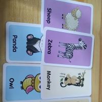 36 Cards Children Animal Cognition Cards Double Side Learn English Flashcards For Montessori Baby Kids Early Educational Toys