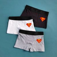 suaihua3 【พร้อมส่ง】Superman กางเกงชั้นในผ้าฝ้ายเอวยางยืดพิมพ์ลายตัวอักษรแฟชั่นผู้ชาย