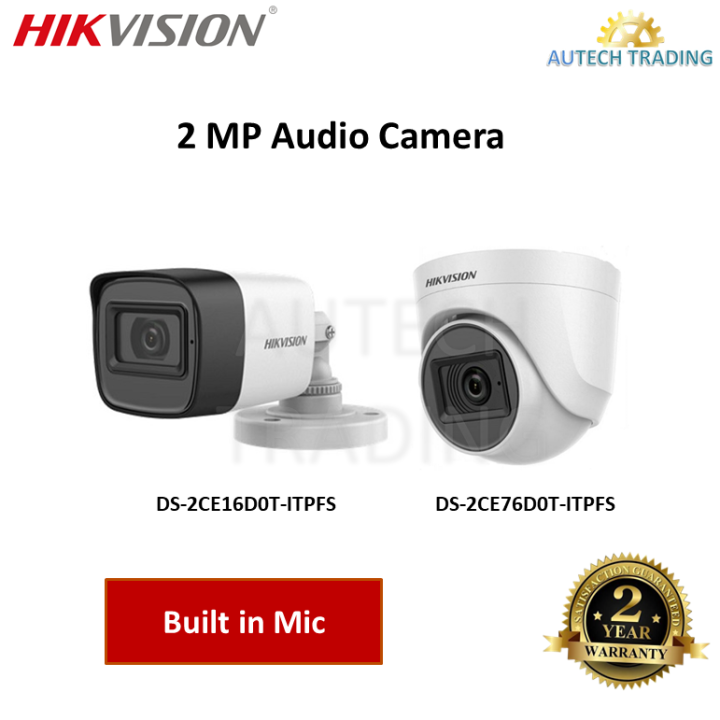 hikvision sound camera