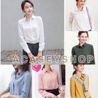 เสื้อเชิ้ตทำงานทรงBasic ใส่ได้ทุกโอกาศ New ???