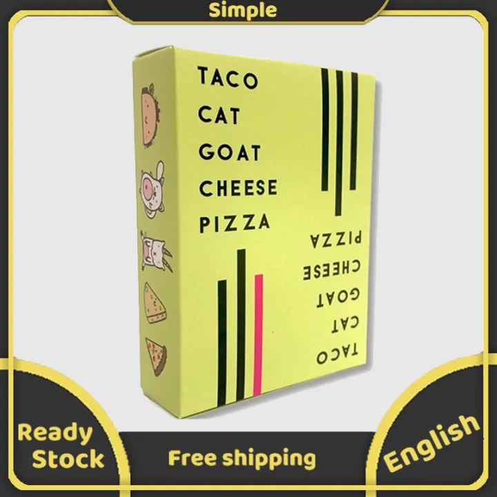 Taco Cat Goat Cheese Pizza Cards Board Game Education Parentchild Girl